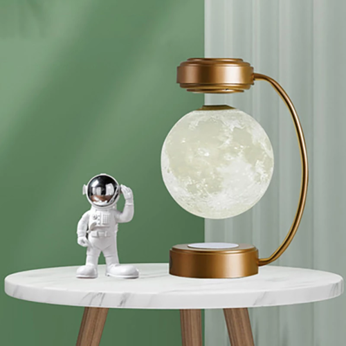 Creative Magnetic Levitation Moon Lamp LED Rotating Dangling Lamp