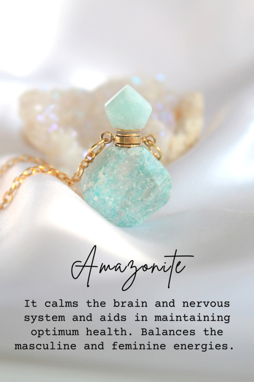 Luxury Mini Crystals Bottles | 24 Karat Natural Crystals Necklaces
